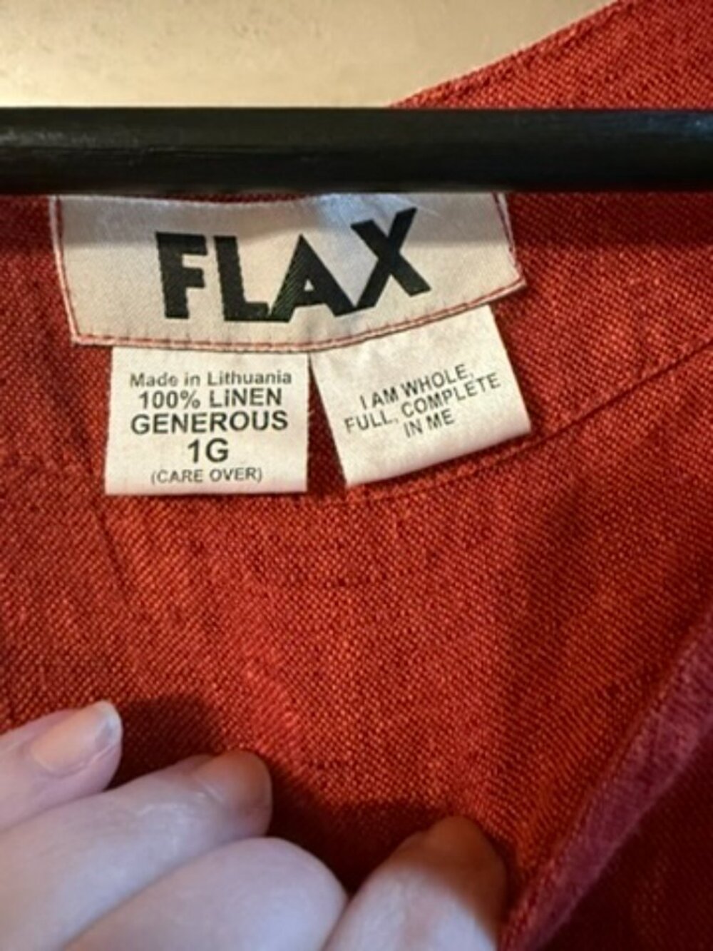 Flax Button Down Shirt - Size 1G - Picture 2 of 7
